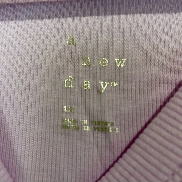 A New Day Women’s Basic Ribbed Tank Top Purple NWT - Picture 4 of 7